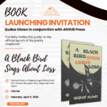 Afrihill Press Unveils First Print Title with Qudus Olowo’s Chapbook ‘A Black Bird Sings About Loss.’